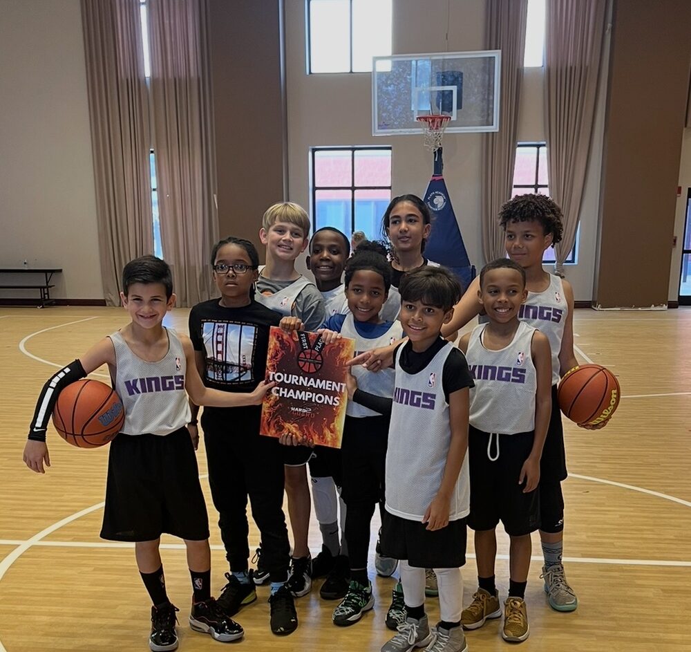 Youth basketball tournament champions